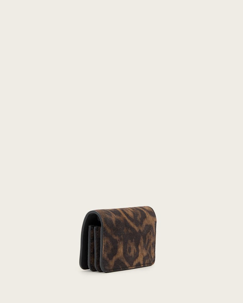 Honore Leopard Print Suede Crossbody Bag