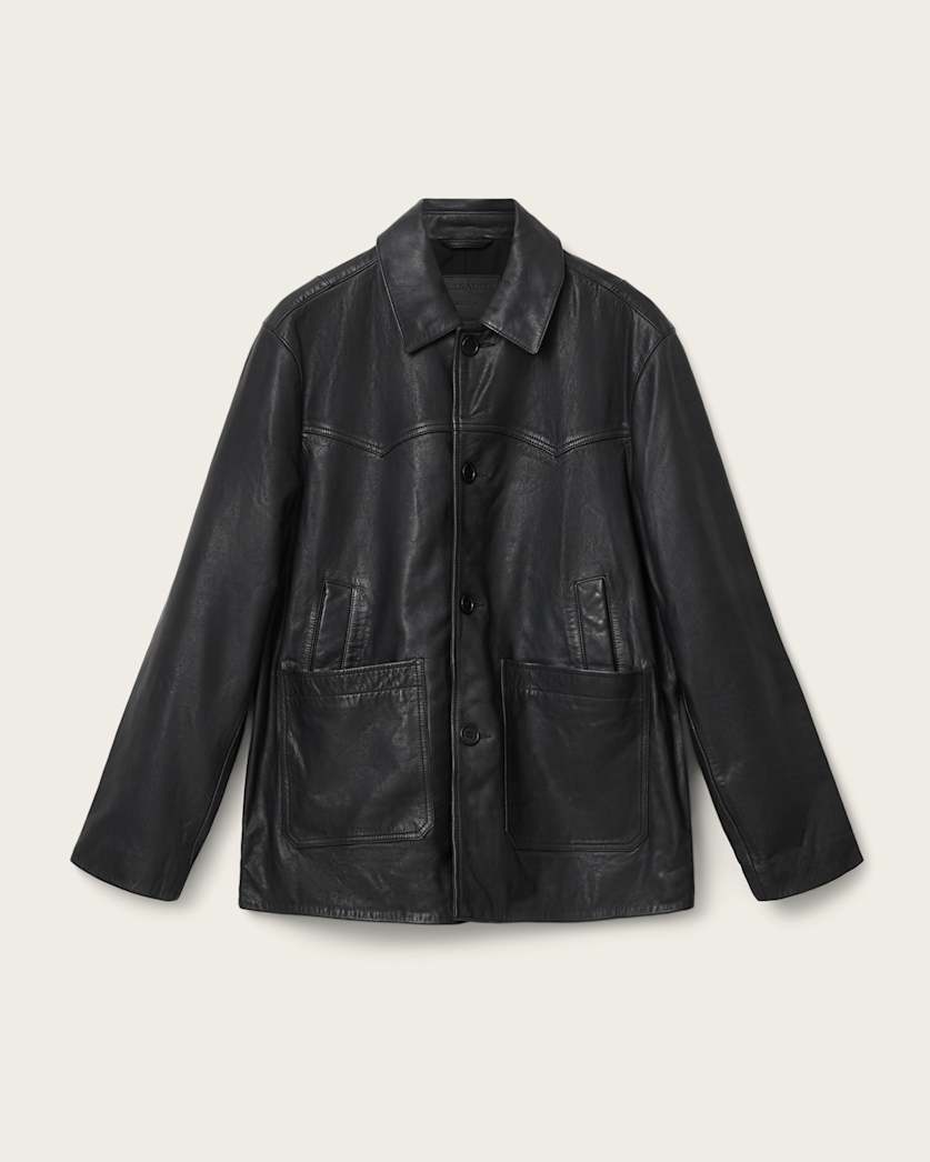 Toulouse Single Breasted Leather Coat