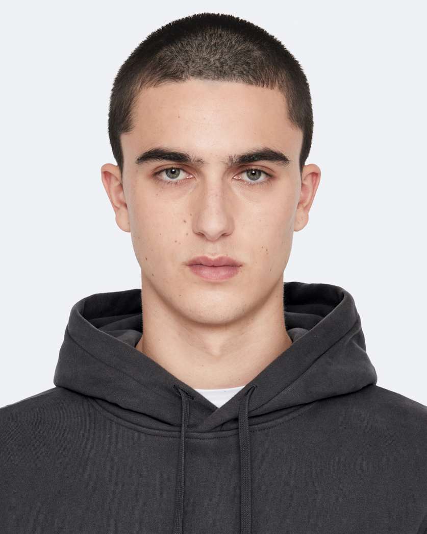 Raven Slim-Fit Ramskull Hoodie