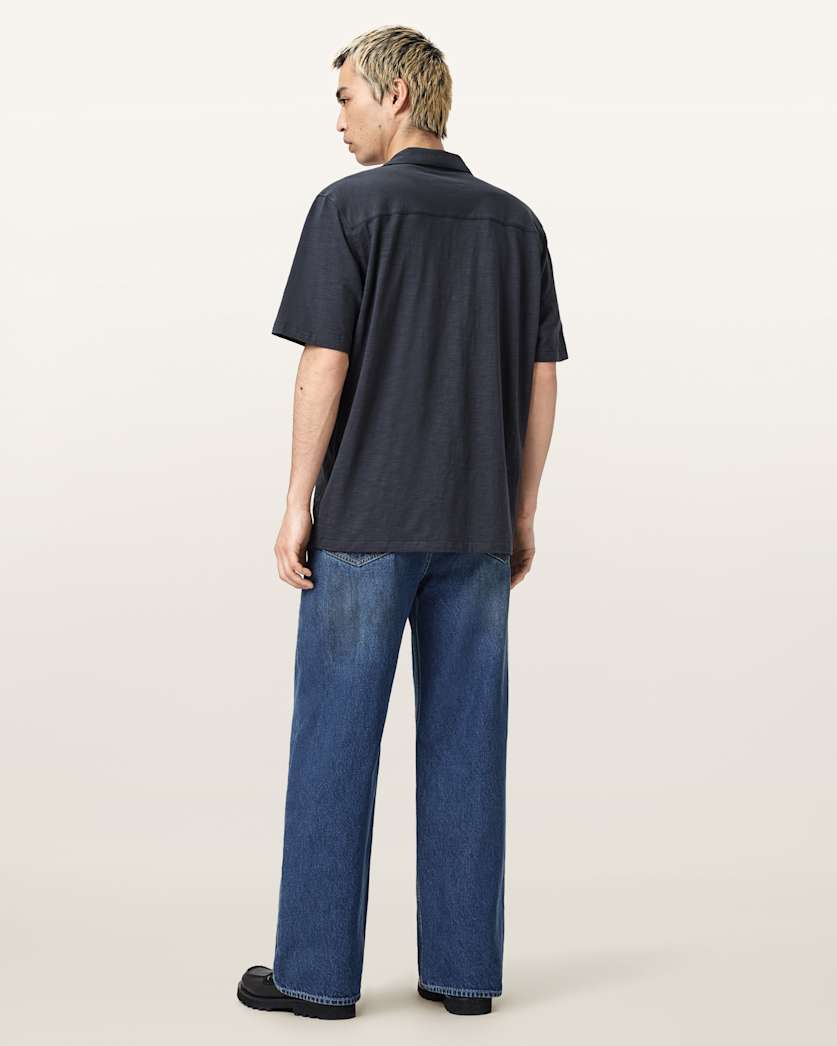 Lenny Loose Fit Wide Leg Denim Jeans