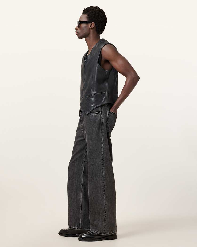 Davies Leather Waistcoat