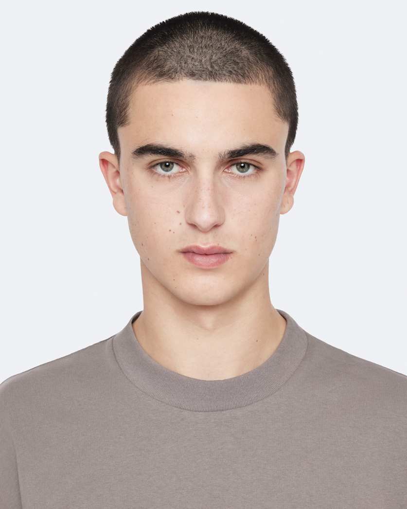 Flocked-logo oversized cotton T-shirt