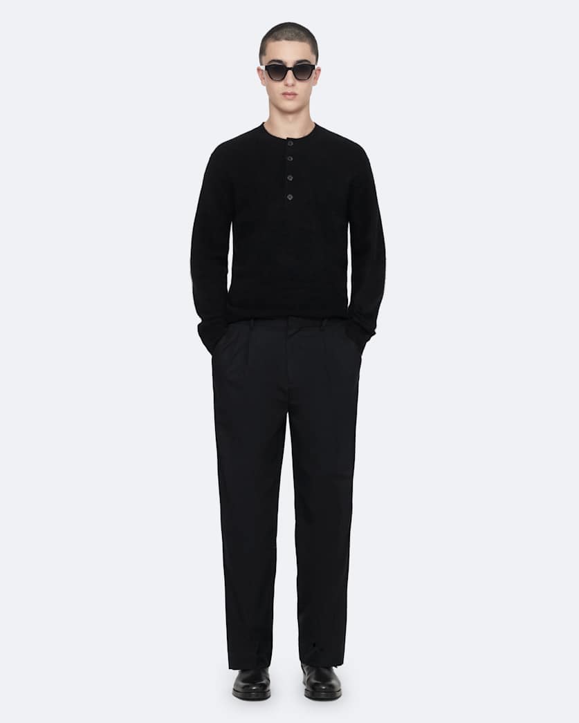 Ware Straight-Fit Double-Pleat Trousers