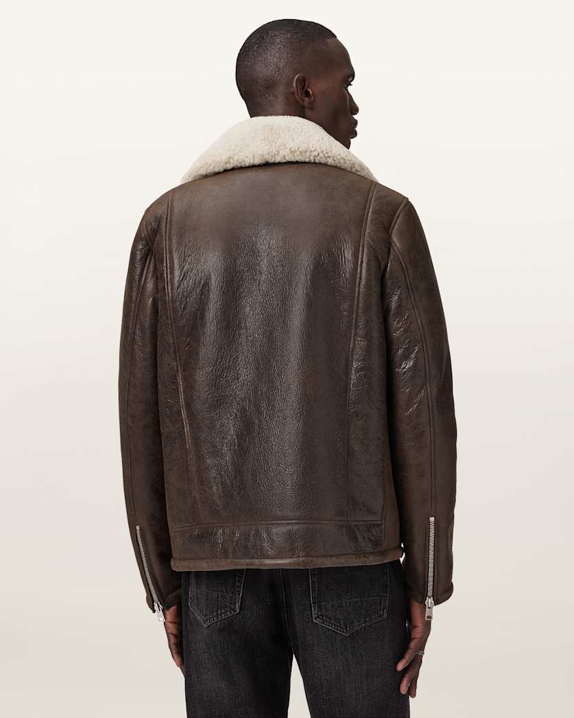 Xylon Shearling Biker Jacket