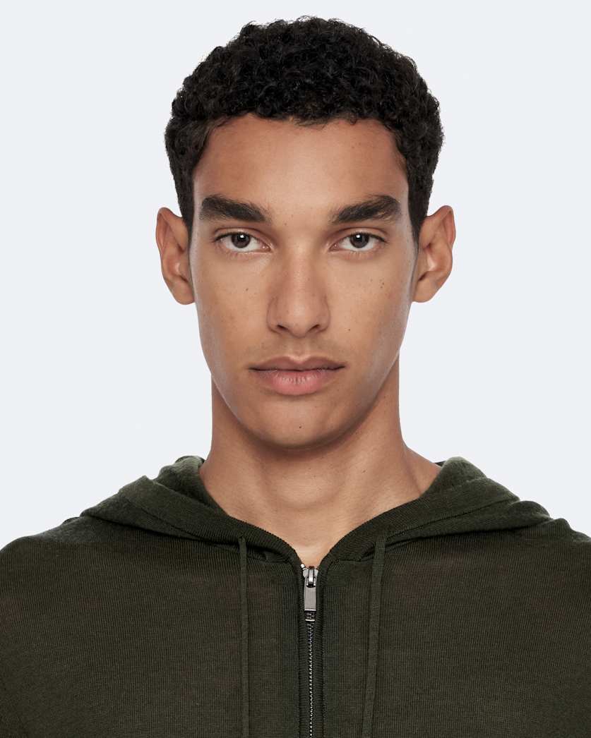 Mode Merino Zip Up Ramskull Hoodie