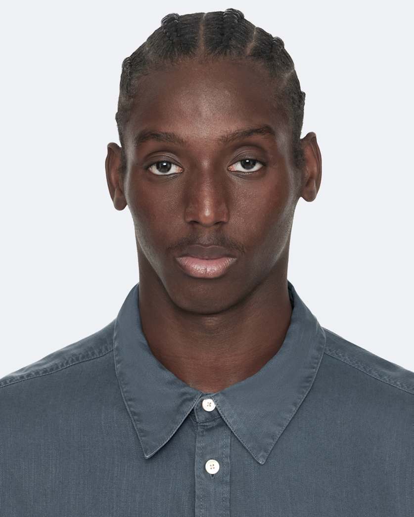 Regular-fit tencel shirt with pockets