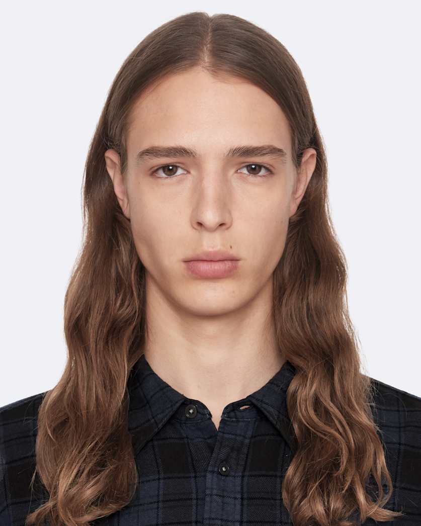 Regular-fit check cotton shirt