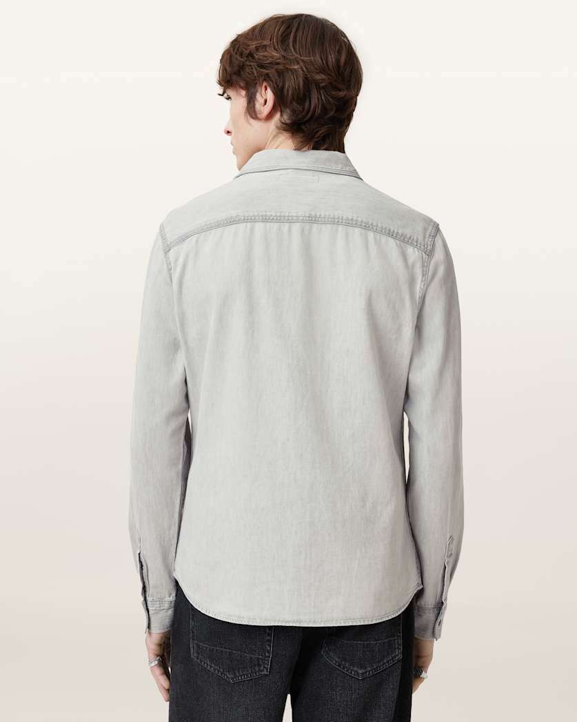 Gleason Press Stud Ramskull Denim Shirt