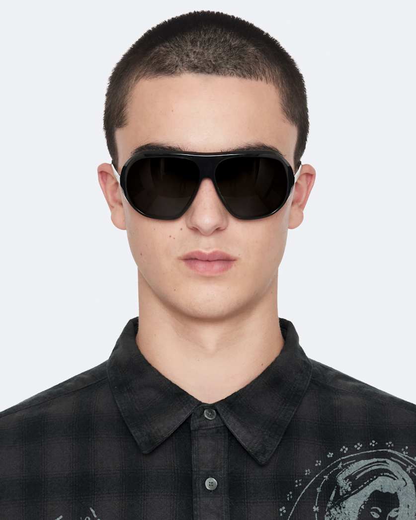 Long sleeve pattern check shirt