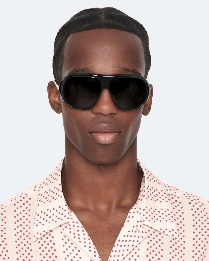 Polka-dot short sleeve shirt