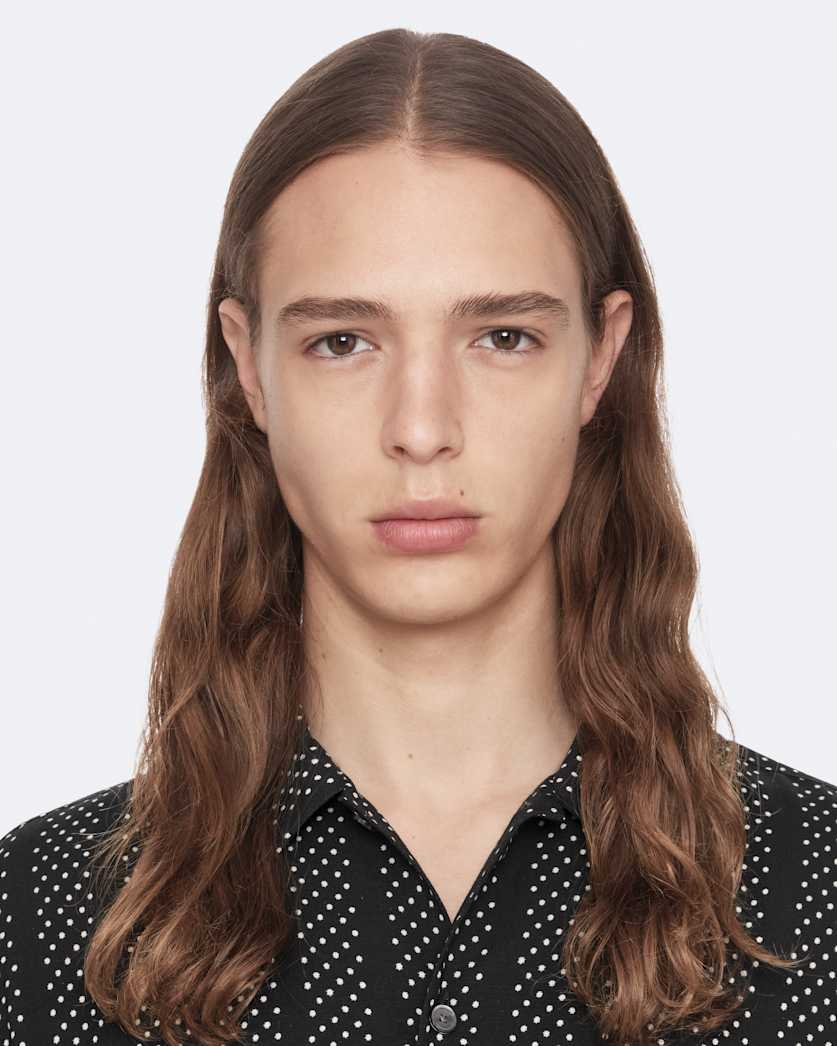 Quasar Oversized Viscose Polkadot Shirt