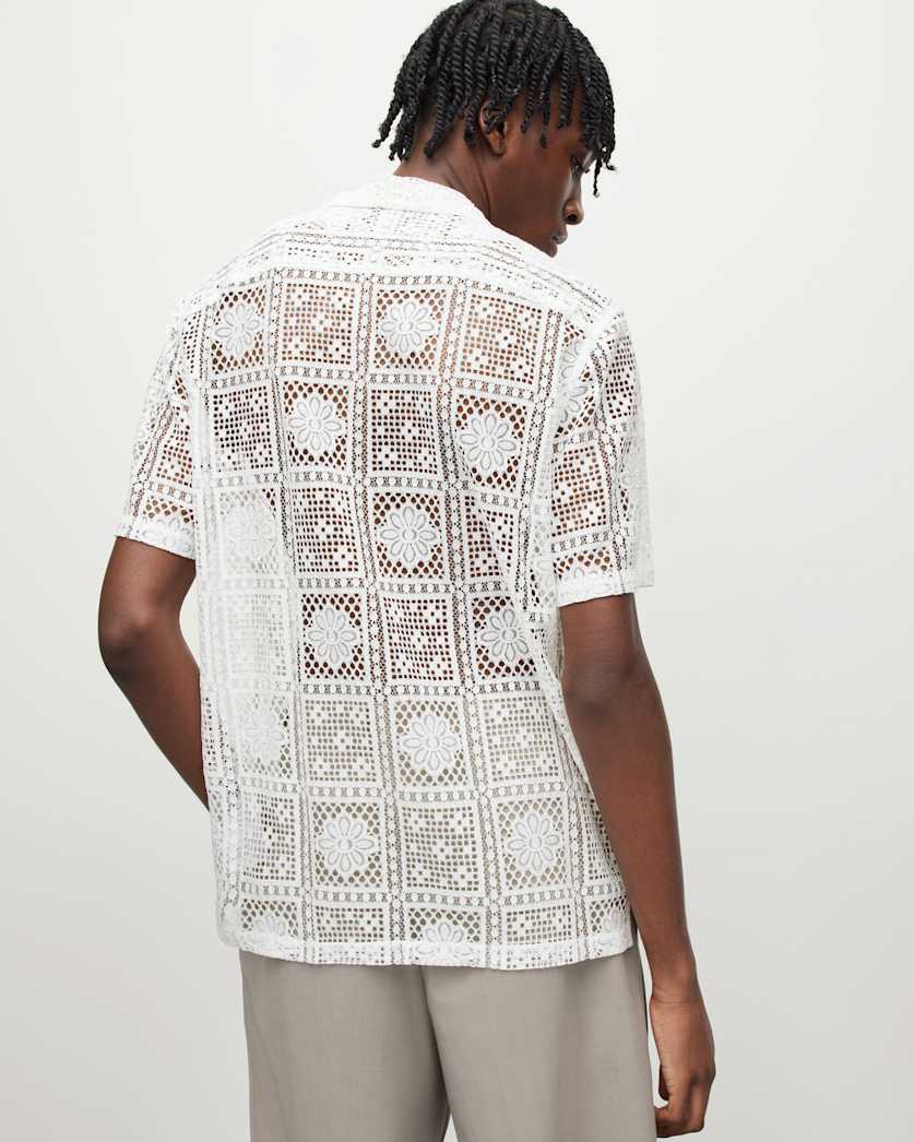 Llonga Crochet Lace Floral Shirt