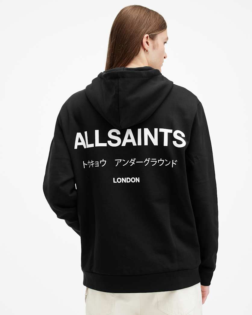 Underground Zip Logo Hoodie