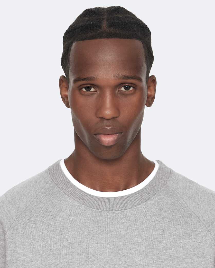 Organic cotton raglan sweatshirt