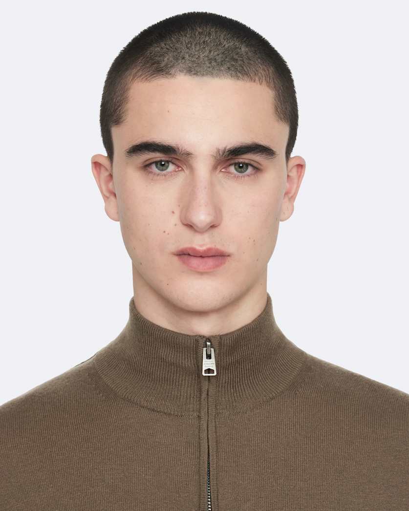 Kilburn Zip Funnel Neck Ramskull Jumper