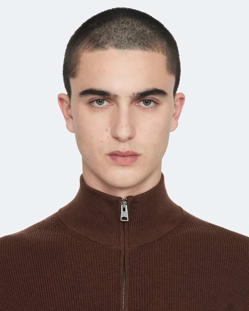 Aspen Funnel-Neck Wool-Blend Jumper