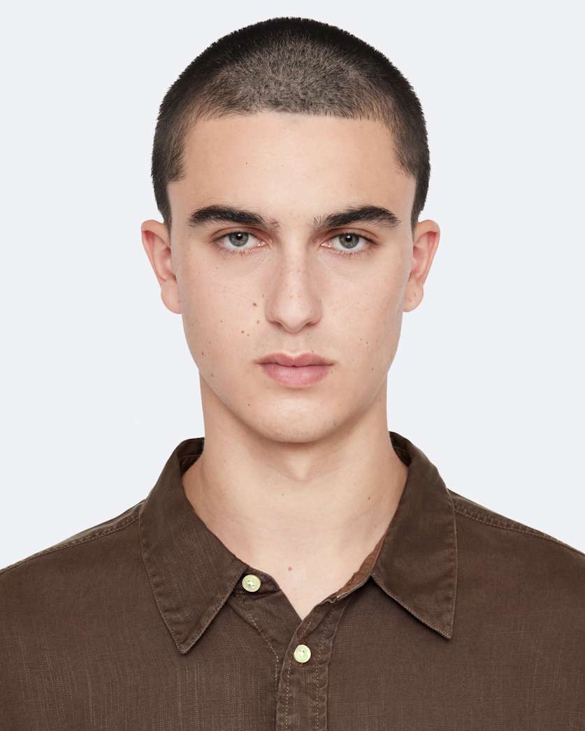 Regular-fit tencel shirt with pockets