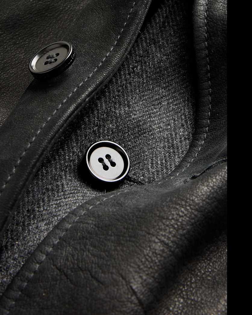 Survey Waxed Suede Double Layer Blazer