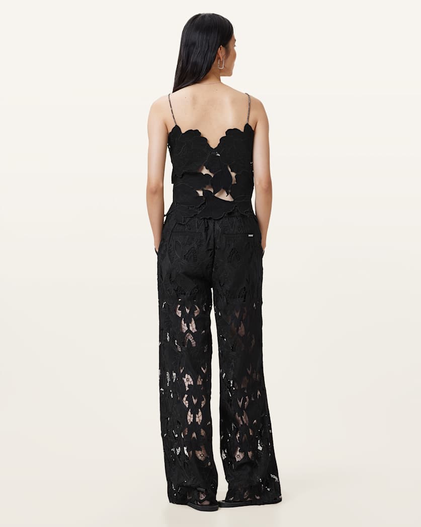 Charli Embroidered Straight Fit Trousers
