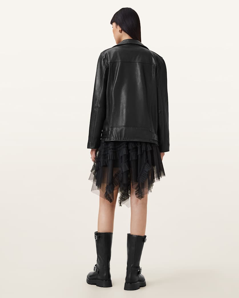 Jayde Ruffled Tulle Mini Skirt