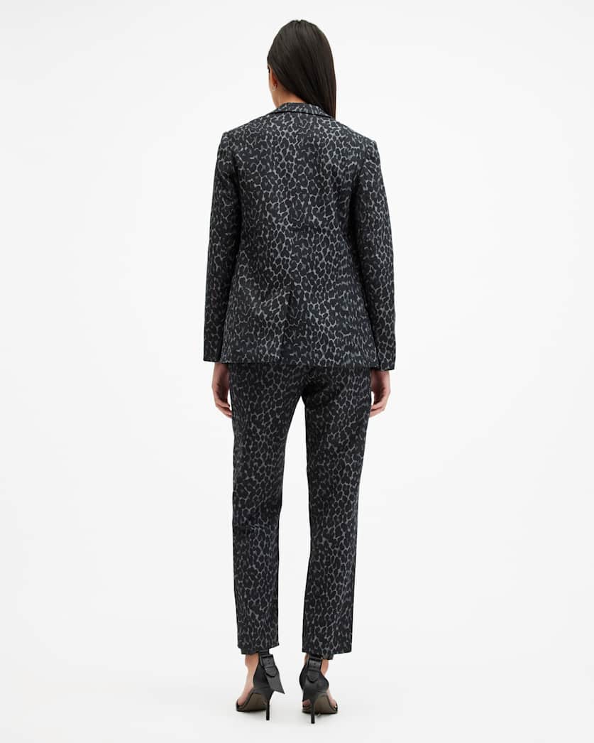 Aurora Leopard Jacquard Trousers