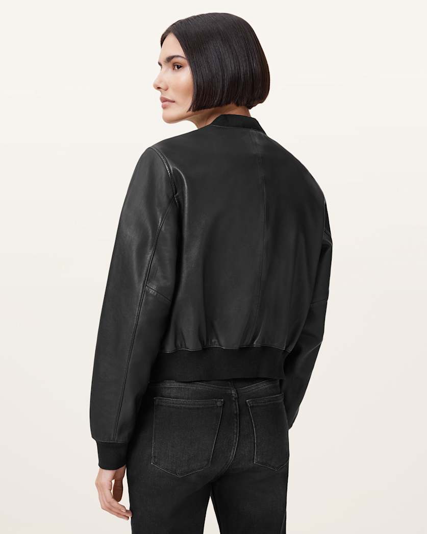 Orten Leather Bomber Jacket