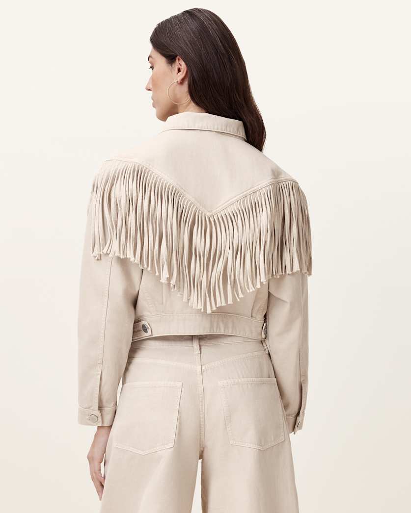 Marlene Fringed Denim Jacket