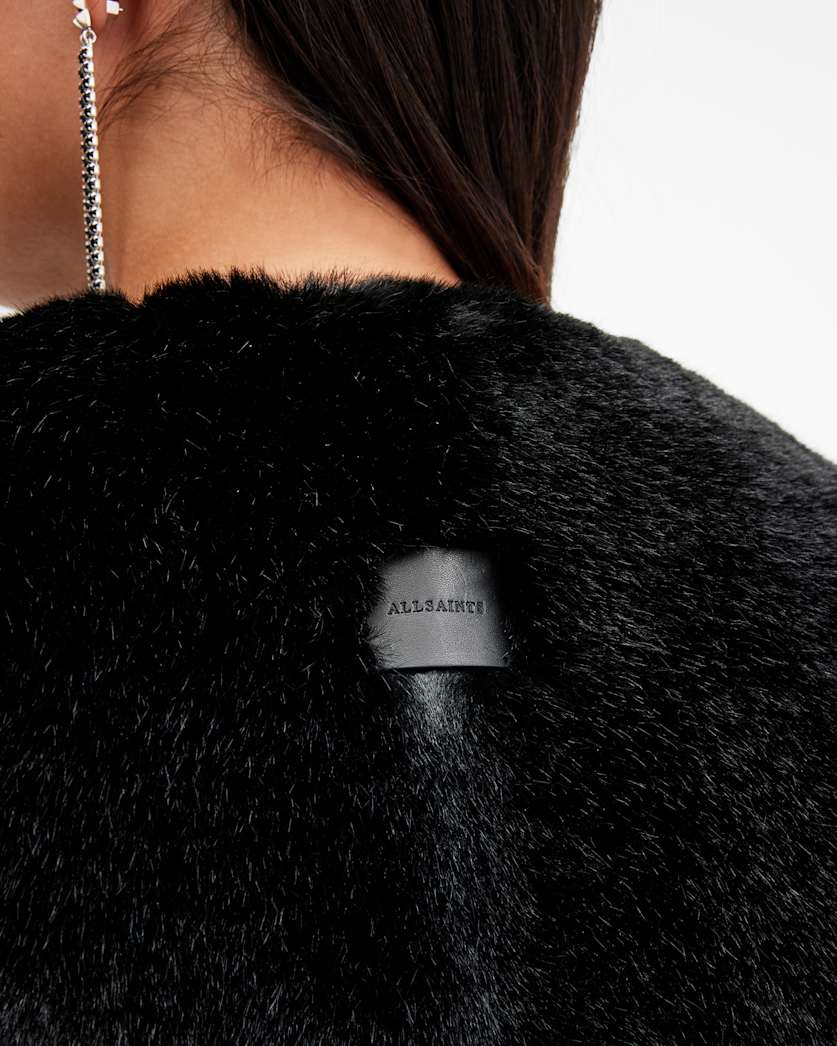 Florence Faux Fur Cropped Coat