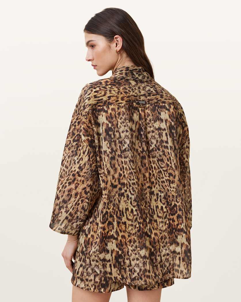 Charli Leopard Print Shirt
