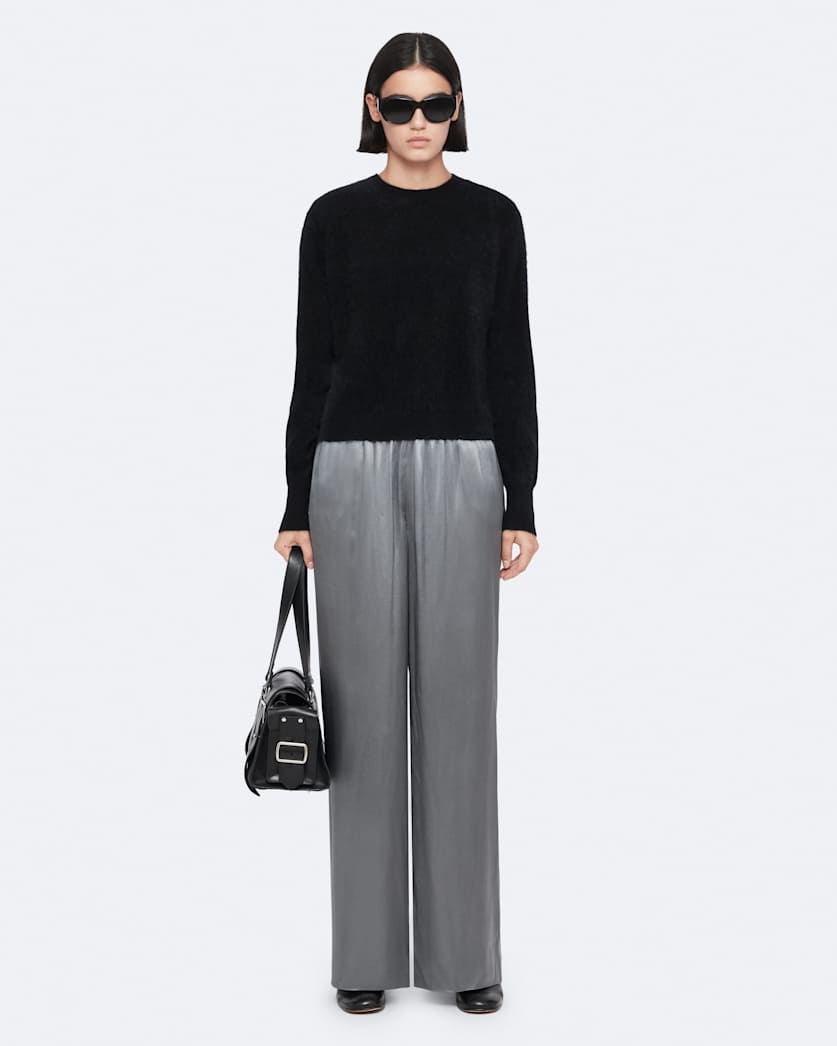 Lycia Crepe Wide-Leg Trousers
