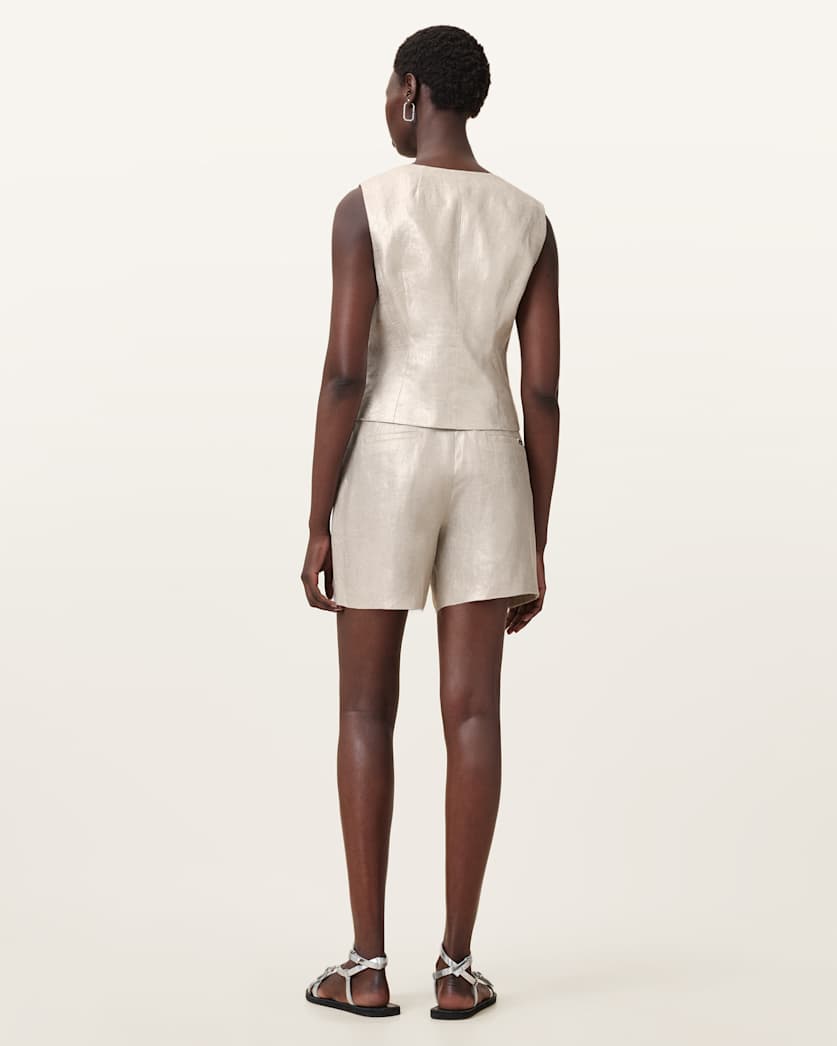 Averie Relaxed Fit Linen Shorts