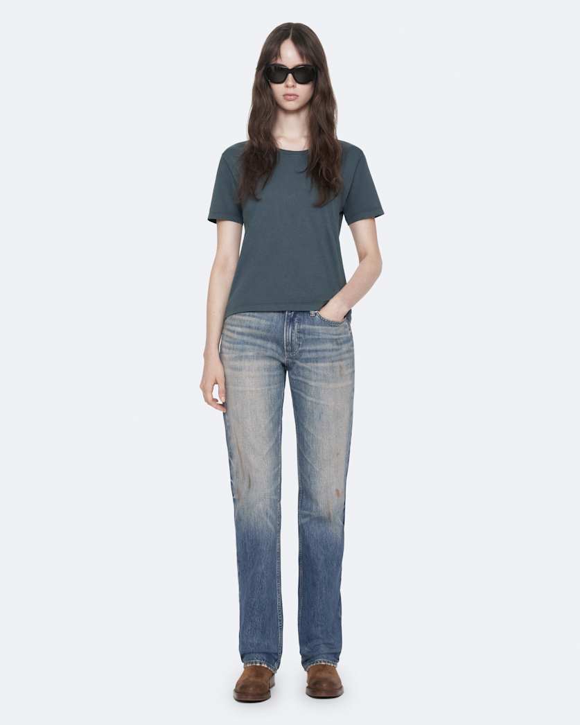 Tinted Light Indigo Nat Low-Rise Slim Jeans