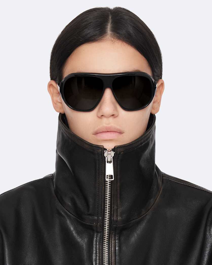 Elisa Leather Bomber Jacket