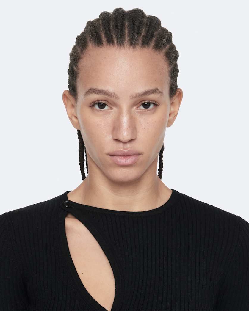 Cruz asymmetric button-front cardigan