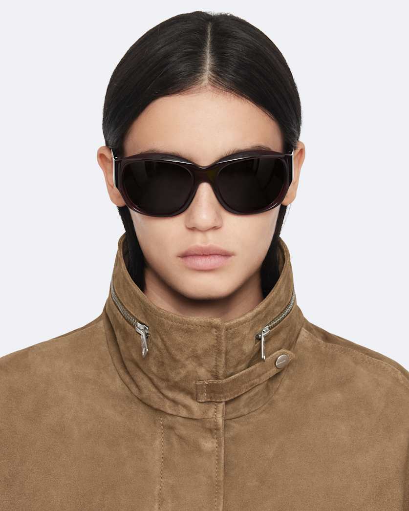 Clay Cropped Suede Jacket