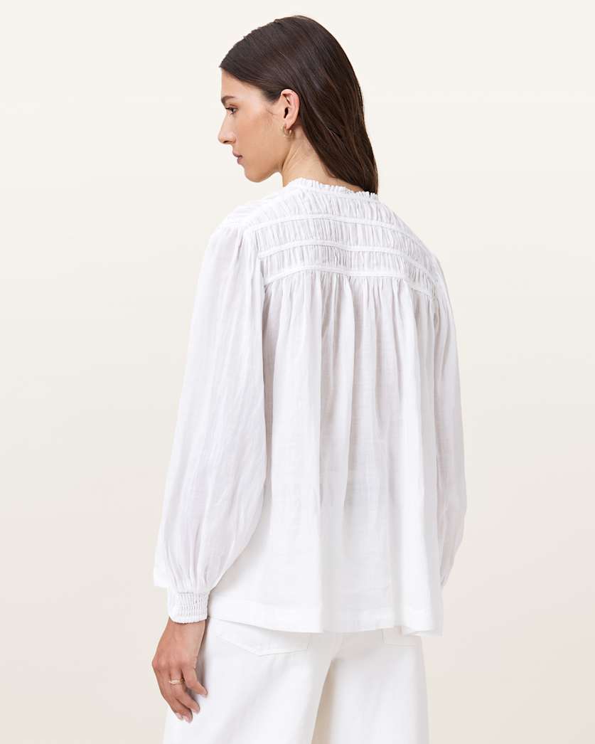 Etti White Linen Shirt