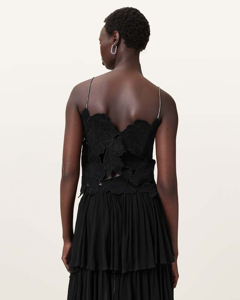 Flora V-Neck Embroidered Top