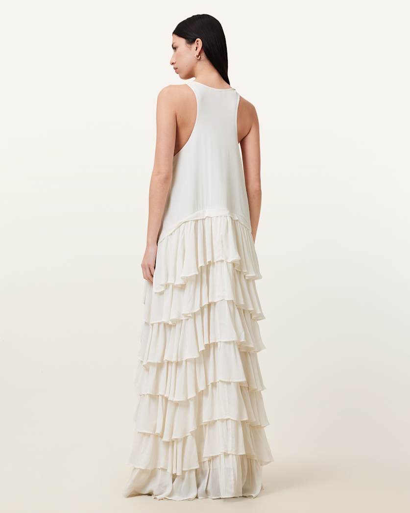 Cavarly Tiered Ruffle Maxi Dress