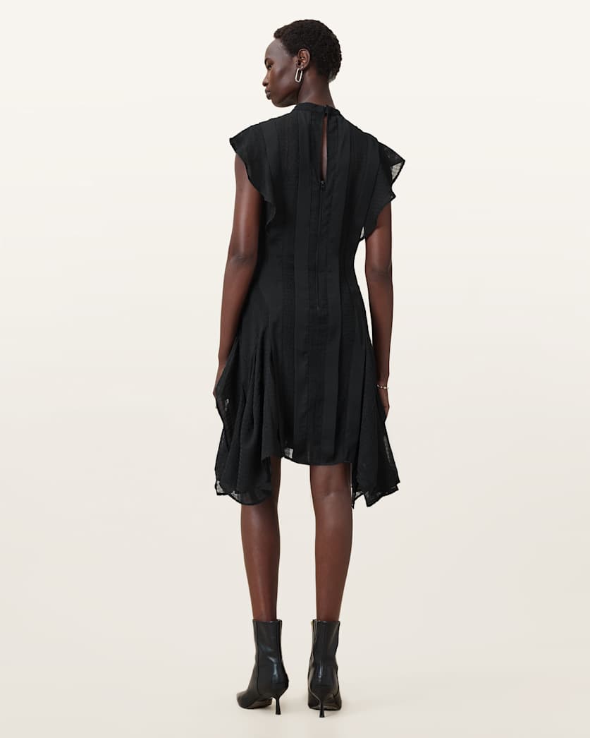 Fleur Textured Asymmetric Hem Dress