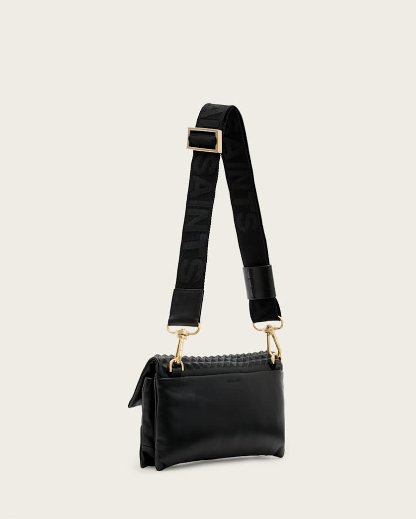 Ezra Leather Studded Crossbody Bag