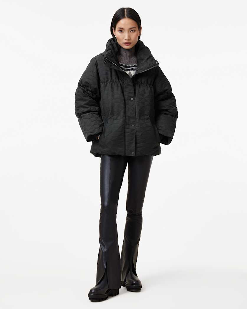 Peckham Geometric Jacquard Puffer Jacket