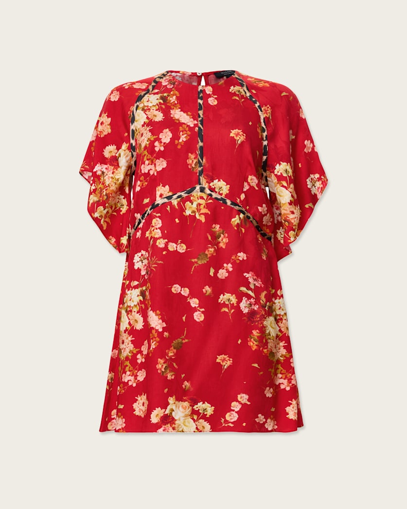 Xena Floral Print Mini Dress