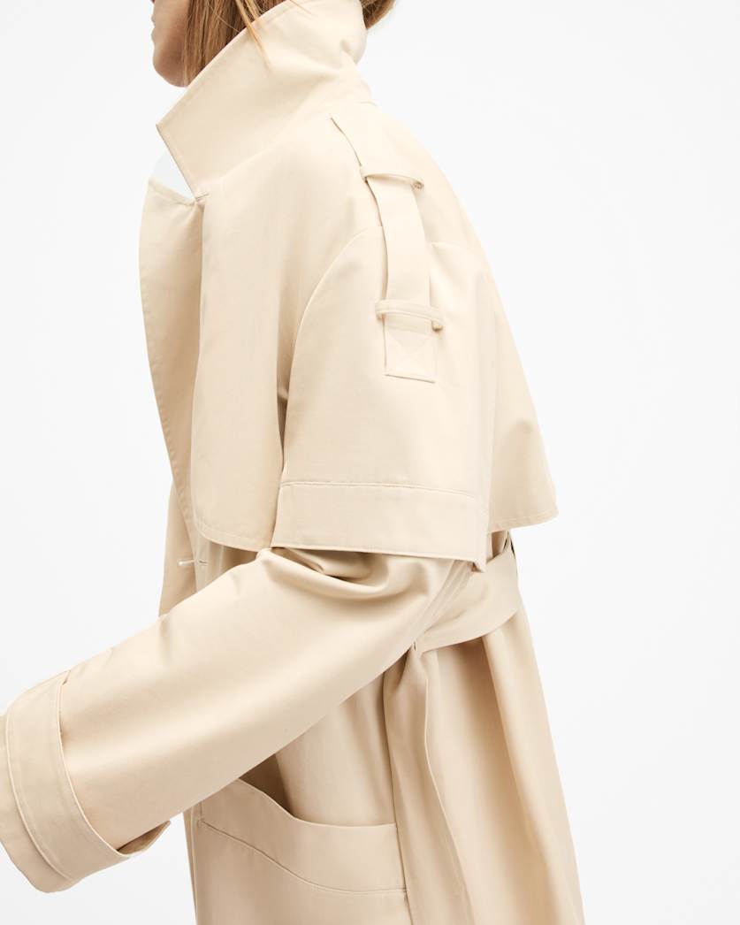 Clyde Trench Coat With Removable Sleeves