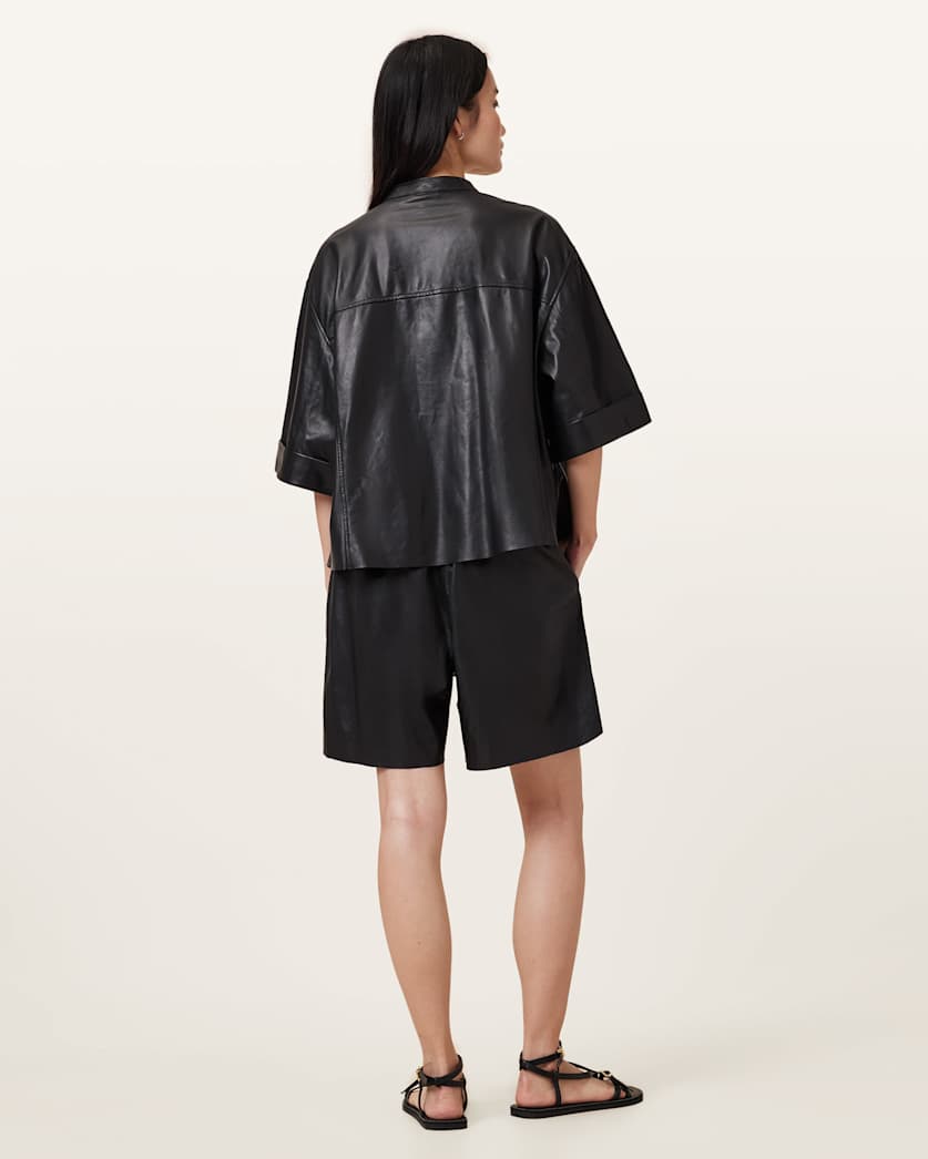 Arla Lea Leather Shorts