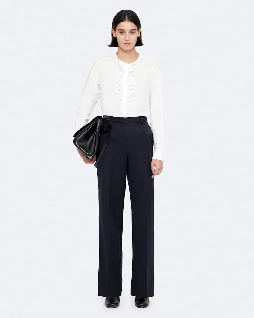 Elysia Mid-Rise Slim-Fit Tailored Trousers