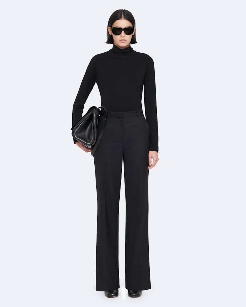 Elysia Mid-Rise Slim-Fit Tailored Trousers