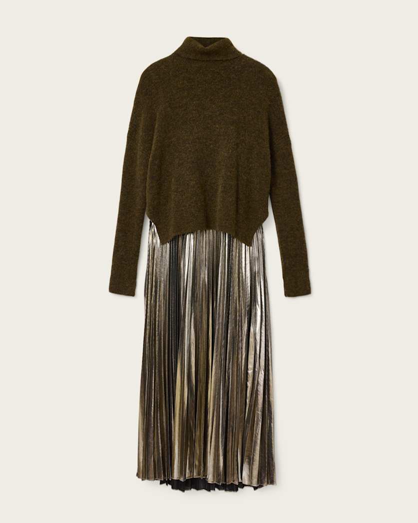 Spark 2-In-1 Pleated Maxi Dress