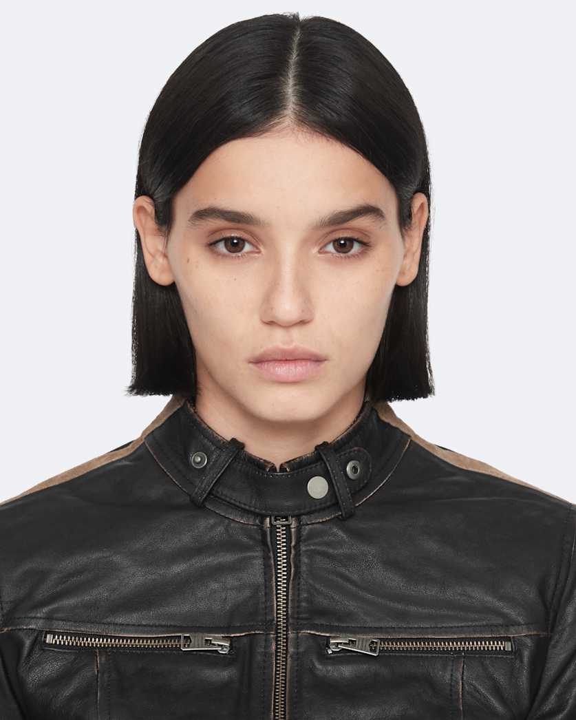 Tiggy Fitted Leather Jacket