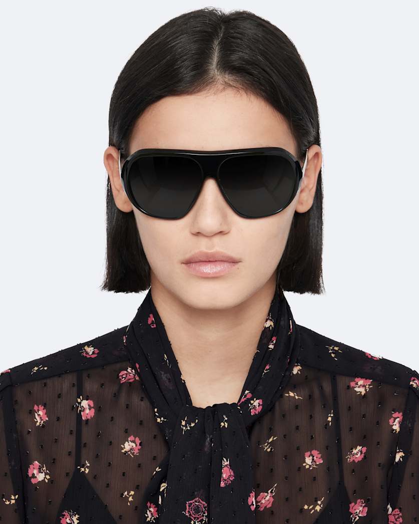 Bow-detail jacquard shirt
