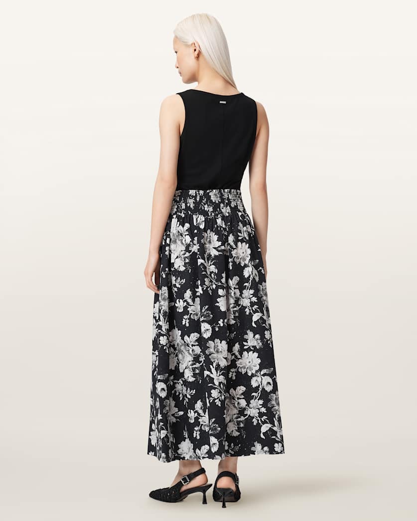 Levy Floral Midi Skirt